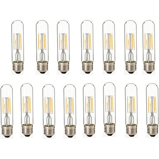 120VAC E26 Base 15PACK Soft White Dimmable 8W to Replace 75W Incandescent Bulbs 2700K UL Certified Clear Bulb LED2020 LED A21 Filament Light Bulb 